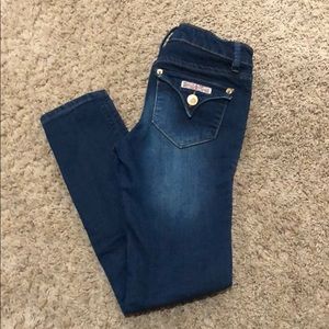Hudson mid wash skinny jeans